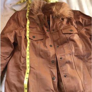 Brand new without tap women leather coat